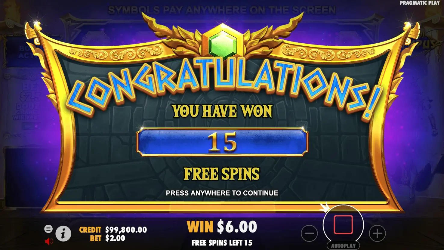 Gets of Olympus free spins