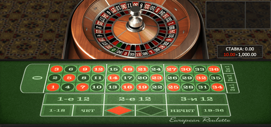 play European roulette for money